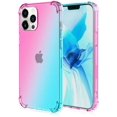 thumbnail image 2 of 3 Packs Compatible with iPhone 12 Pro Case Cute Rainbow Color Changing Gradient Ramp Corners Bumper Protective Cover Soft TPU Silicone Rubber Silm Ultra Thin Luxury Protection Case 6.1 inch, 2 of 7