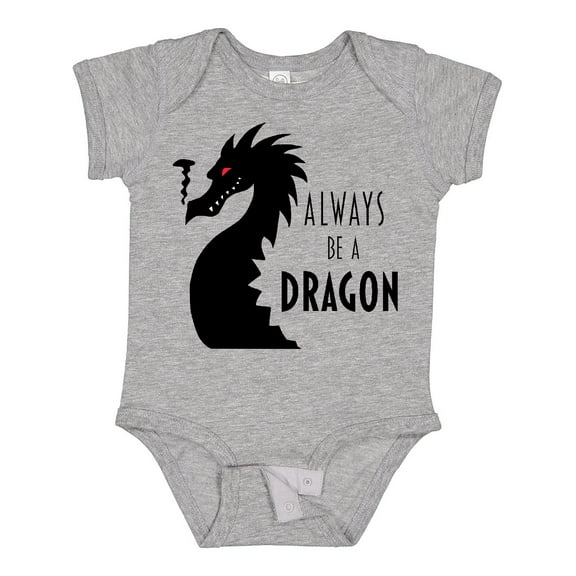 Inktastic Always Be a Dragon Boys or Girls Baby Bodysuit