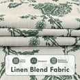 thumbnail image 3 of DriftAway Linen Floral Paisley Loden Green Blackout Curtains for Bedroom 102 Inch Length 2 Panels Lined Back Tab Rod Pocket Window Drapes Thermal Farmhouse Country Jacobean Curtains, 3 of 8