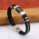 thumbnail image 3 of Pulseras para mujer, regalos para mujeres y hombres, pulsera de cadena de serpiente galvanizada, pulsera de acero de titanio, joyería., 3 of 3