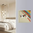 thumbnail image 4 of Yayeee Toggle Light Switch Wall Plate 2-Gang 4.56"x4.48" Decorative Outlet Cover, Colorful Plane Stripes, 4 of 7