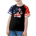 thumbnail image 2 of GERsome Boys Girls 4th of July Short Sleeve Crew Neck T-Shirts Unisex Kids American Flag Graphic Tee Funny USA Patriotic Tops, 5-6 Years, 2 of 4