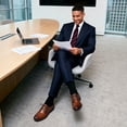 thumbnail image 7 of Bruno Marc Men's Classic Leather Dress Shoes Comfort Oxfords Business Formal Lace Up Shoes, 7 of 7