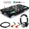 Hercules DJControl Inpulse 500 DJ Software Controller + Stereo Audio Cable + Hosa Interconnect Cable + Numark Professional DJ Headphones