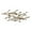 White Flying Flock Of Solid Bird Animals Cluster 48" x 3" x 23", variant on DecMode Blue Metal Bird Wall Decor with Brown Distressed Accents