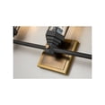 thumbnail image 4 of Lucas McKearn Abbey 3-light Metal Bath Vanity Light in Aged Brass/Black, 4 of 5