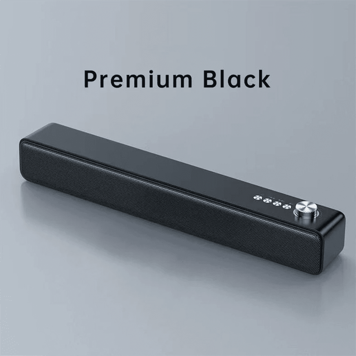 Portable Sound Bar Computer Speakers AUX Wired Wireless Bluetooth Speaker PC/TV Home Theater System 4D Stereo Surround-A,1 x Bluetooth Speaker 1 x USB Cable 1 x Audio Cable 1 x English manual,Black