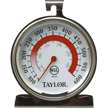 Taylor Oven Thermometer 100 Deg F To 600 Deg F 3-1/4" X 3-3/4" Dial