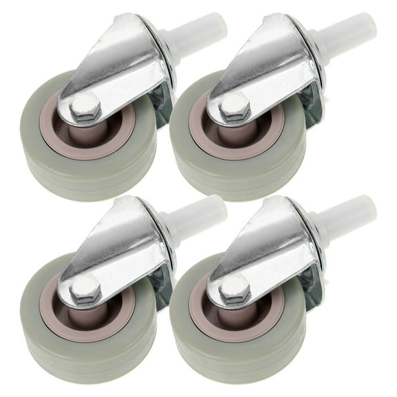 Hemobllo 4-Pack Replacement Mop Bucket Casters with -Plated Plastic Wheels for Smooth Rolling and Easy Installation