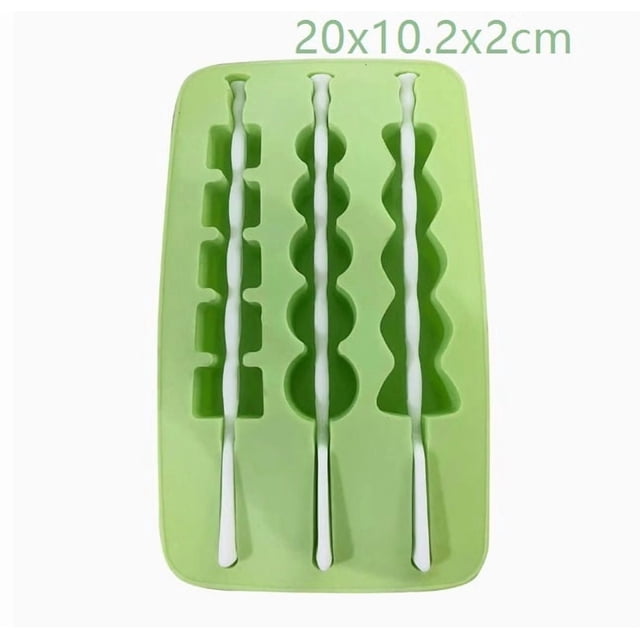 2 piezas de molde de helado de haws confitados, molde artístico de silicona for prensar, molde casero DIY de fácil liberación, bandeja de hielo creativa for niños lindos