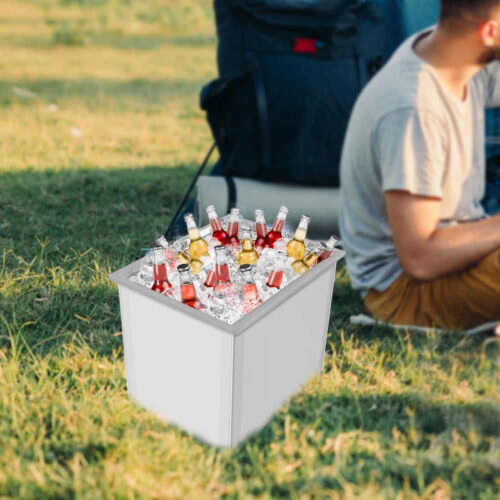 Drop-in Ice Chest Kitchen Ice Cooler BBQ Island Ice Bin Stainless Steel Ice Bin