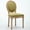 Green, variant on French Country Dining Chairs Set of 6, Linen Upholstered Oval Back Dining Room Chairs with Antique Solid Wood Frame, Farmhouse Accent Side Chairs for Kitchen, Living Room