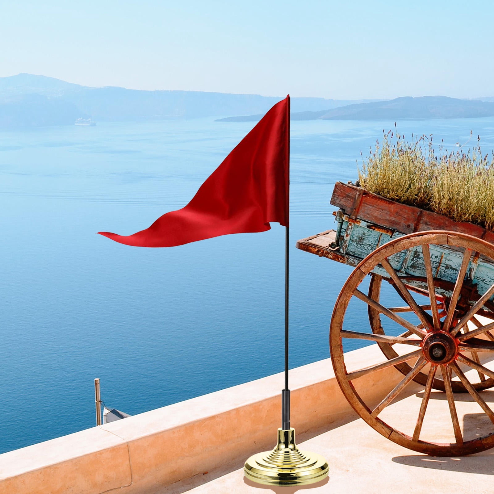 GOOHOCHY  Flag Pole Stand Flagpole Holder for Decoration outside Poles Office