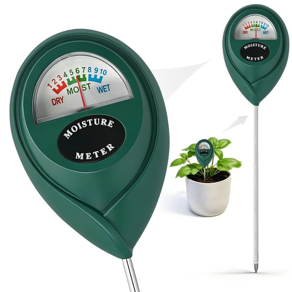 Soil Tester, Soil Moisture Meter, Plant Moisture Meter for Home, Garden, Lawn, Farm, Indoor and Outdoor Use, Promote Plants Healthy Growth(Green)