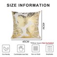 thumbnail image 2 of Juego de 2 fundas de almohada decorativas de color blanco y dorado de 18 x 18 pulgadas, funda de cojín para sofá, decoración del hogar, juego de fundas de almohada para sala de estar, 2 of 6