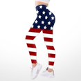 thumbnail image 2 of Gibobby Leggings de yoga para mujer Pantalones de cintura alta estampados para mujer Medias Compresión Yoga Fitness Leggings de cintura alta(Rojo de la sandía,G), 2 of 4