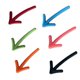 thumbnail image 1 of 6pcs Fridge Magnet Arrow Magnetic Stickers Whiteboard Message Holder Refrigerator Decoration Kitchen Decorative Magnets-superb, 1 of 5