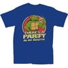 There's A Party Adult Royal Blue T-Shirt