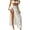 White, variant on Women Summer Beach Sarong Swimsuit Cover Up Boho Tropical Leopard Print Tie Waist Split Wrap Chiffon Long Skirt Sheer Scarf Bathing Suit Bottom