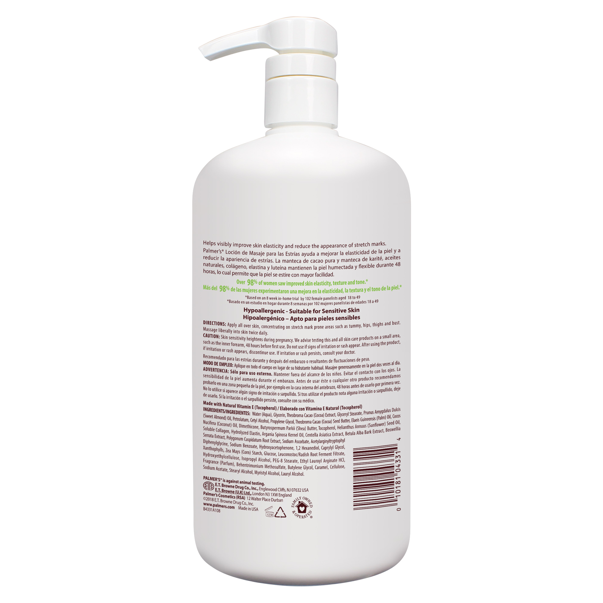 Palmers Cocoa Butter Formula Loc On De Masaje Para Las Estr As Walmart Com Walmart Com