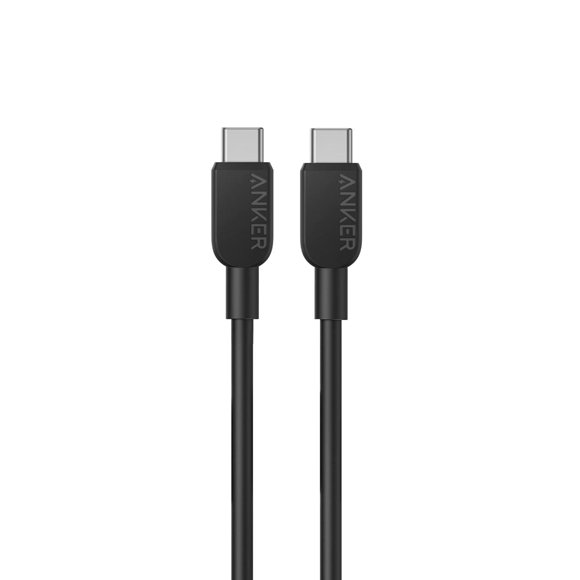 Cable USB C Anker 310 Negro Carga Rápida para Samsung Galaxy S23, iPad Pro 2021 y Más