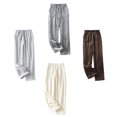 thumbnail image 6 of Thermal Flannel Lounges Pants For Women Drawstring Elastic Waist Winter Homewear Soft Sleepwear Fleece Pajama Bottoms, 6 of 8