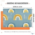 thumbnail image 6 of Yayeee Doormat for Indoor Entrance 32" x 20" Non Slippery Floor Rug, Light Blue Rainbow, 6 of 8