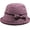 Purple, variant on Womens Cloche Bowler Hat Fedora Church Hats with Bow