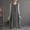 Dark Gray, variant on Hvot&aat Women Casual Comfort Cotton Linen Dress Casual Solid Color Loose Fit Tank Dresses Crew Neck Sleeveless Flowy Sundress