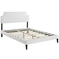 thumbnail image 2 of Modway Corene Vinyl Queen Platform Bed with Squared Tapered Legs in White, 2 of 6