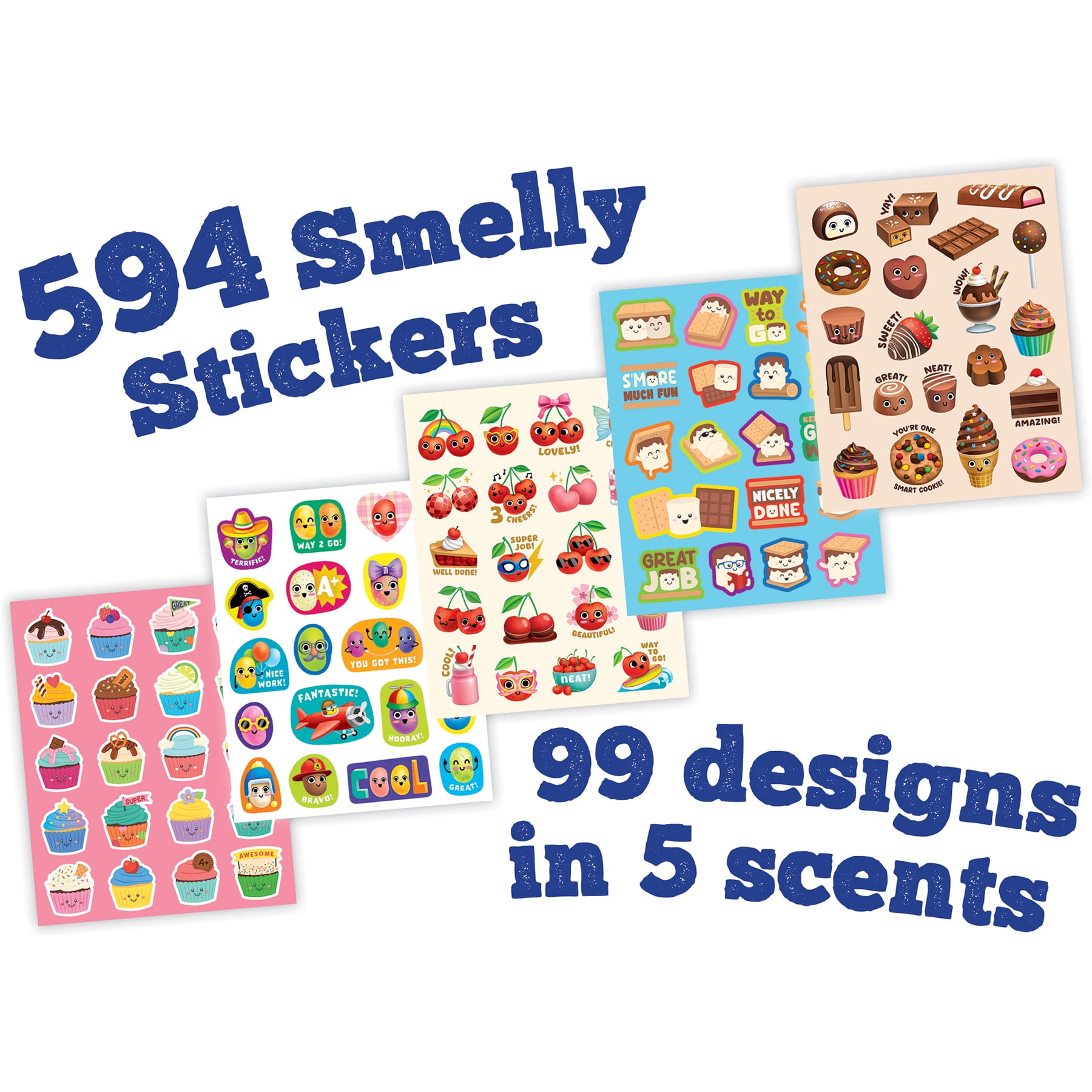 Teacher Created Resources Sweet Treats Smelly Stickers, 594 Stickers