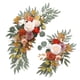 thumbnail image 2 of 2x Arco de boda con flores, letrero de bienvenida, decoración, arreglo floral, guirnalda de fondo, guirnalda de flores artificiales para aniversario Naranja, 2 of 8