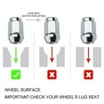 Bang4Buck 20 Pcs Bulge Lug Nuts 12x1.5 Chrome for Ford Escape Fusion