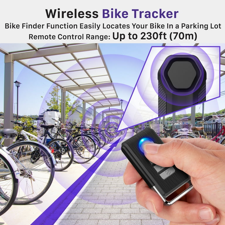  Fosmon Anti Theft Bike Alarm with Remote (2-Pack), Vibration  Motion Sensor Bicycle Alarm, Waterproof 113dB Vehicle Security Alarm  System, Wireless Siren for E-Bike, Motorcycle, Scooter, Cart, Trailer :  Automotive