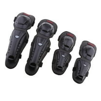 4 Pieces Knee Shin Guards Adults Elbow Knee Pads Protector