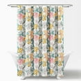 thumbnail image 5 of Lush Decor Sydney Floral Shower Curtain, 72x72, Blue/Yellow, Single, 5 of 11