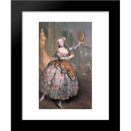 Portrait of the dancer Barbara Campanini aka La Barbarina 20x24 Framed Art Print by Pesne, Antoine