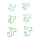 thumbnail image 2 of 100 Pcs Green Cute Paper Clips Cat Shaped Fun Bookmark Document Organizing Clips Funny Bookmark Planner Clips, 2 of 3