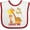 White and Red, variant on Inktastic My Aunt Loves Me Giraffe Boys or Girls Baby Bib