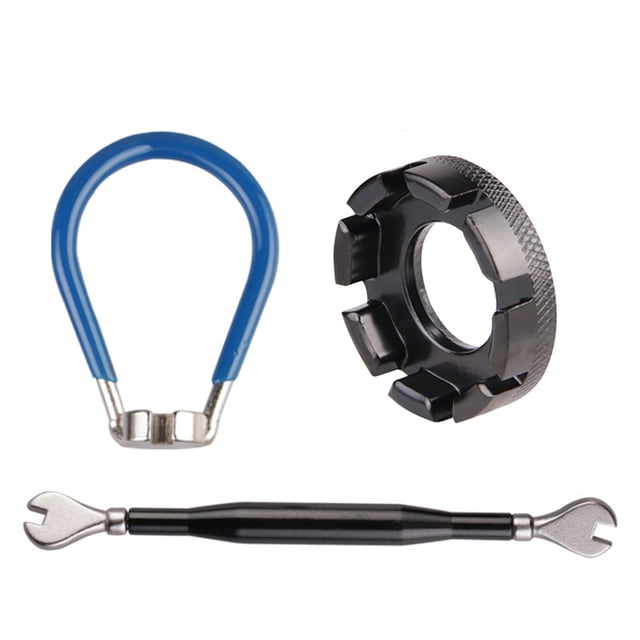 mmirethe Bicycle 8 Way Wrench Key Wheel Rim Spanner Repair Tools Road Bike Hand Tool Kit Accessories for Adjust Bicycles Black 1Set