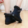 thumbnail image 3 of Ankle Boots for Women Large Size Insulation Outdoor Women Snow Boots Round Toe Shoes Casual Zipper Boots Womens Snow Boots Winter Warm Ankle Boots Outdoor Fleece Lined Shoes for Women, 3 of 9