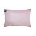 thumbnail image 3 of The HomeCentric Decorative Pink 12"x18" (30x45 cm) Lumbar Pillow Cover, Silk Beaded Embroidery Oblong Pillow, Geometric Pattern Modern Style - Amaranth, 3 of 4