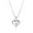 A-SILVER, variant on 925 Sterling Silver Love Heart Choker Necklace for Women Teens Chunky Love Heart Necklace Pendant Mother's Day Necklace
