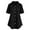 Black, variant on Njoeus Womens Black Shirt White Blouses for Women Dressy Women's Buttons Down Dress Shirts Short Sleeve Lace Patchwork Flowy Tunic Tops Business Casual Work Office Blouses Shirts Wedding Dressy Shirt