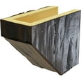 thumbnail image 6 of Ekena Millwork 4"H x 8"D x 72"W Riverwood Faux Wood Fireplace Mantel Kit with Ashford Corbels, Burnished Mahogany, 6 of 10