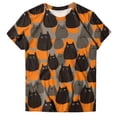 thumbnail image 6 of enyan Halloween Shirts for Women Ghosts Pumpkins T-Shirt Halloween Party Funny Graphic Tee Tops Short Sleeve Women’s Halloween Shirt Grey,S, 6 of 6