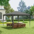 thumbnail image 2 of Outsunny Party Tent, Portable Gazebo Canopy Event Shelter Grey, 2 of 10