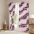 thumbnail image 3 of Homewish Dreamy Pink Polkadots Blackout Curtains Set of 2 (52x84 Each), Leopard Cheetah Print Window Curtains, Modern Fashion Curtains and Drapes, Curtains and Drapes Bedroom Decor, 3 of 6