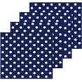 thumbnail image 2 of SKYSONIC Polka Dot Washcloths Set of 4, Highly Absorbent Soft Cotton Fingertip Towels for Bathroom, Kitchen, Gym, Spa, Home Decor 12 x 12 Inch, 2 of 7