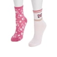 thumbnail image 3 of MUK LUKS Women's Nylon Quarter Crew Compression Socks, 2-Pack, Shoe Sizes 6-10, 3 of 6